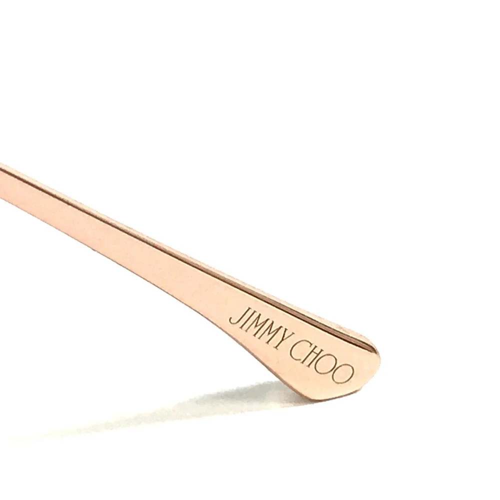 Jimmy Choo Eyeglasses Frames JC283 807 Shiny Black Rose Gold Cat Eye 54-17-140